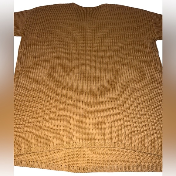 {Jenni Kayne Cotton Cabin Knit Pullover Sweater Mustard Golden Yellow X-Small XS - Picture 5 of 9